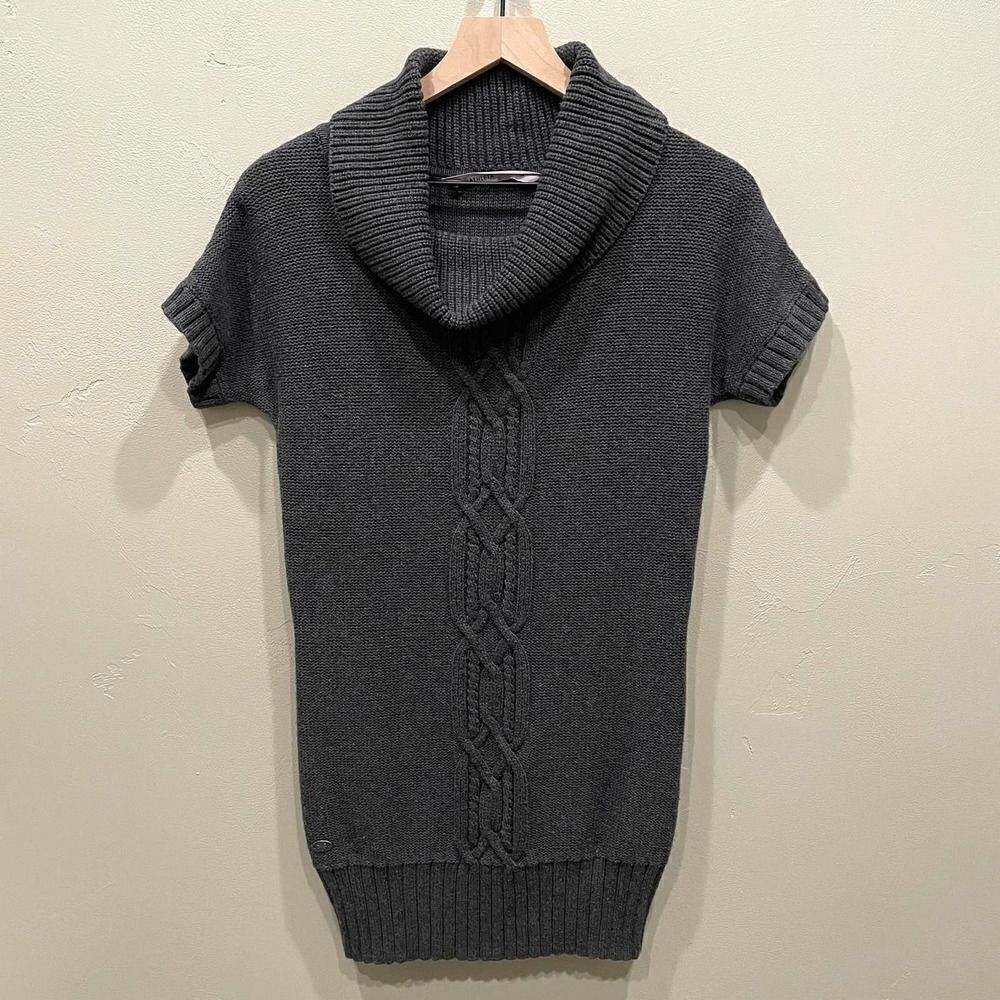 Athleta Tisbury Cowl Neck Tunic Sweater Gray - Size: Small
